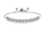 Load image into Gallery viewer, Tennis Bracelet for Wedding, Sliding Closure Bracelet, Adjustable Tennis Bracelet, Best for Gift- Extend upto 9 inch
