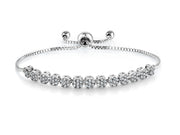 Tennis Bracelet for Wedding, Sliding Closure Bracelet, Adjustable Tennis Bracelet, Best for Gift- Extend upto 9 inch