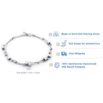 Load image into Gallery viewer, 925 Sterling Silver Double Strand Cubes Bracelet, Silver Cubes Jewelry, Double Strand Cubes Bracelet, Tiny Cubes Double Strand Bracelet
