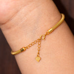 Load image into Gallery viewer, 925 Sterling Silver With Gold Plated Chain Bracelet, Silver Mesh Bracelet, Adjustable Bracelet, Perfect Gift For Any Occasion,
