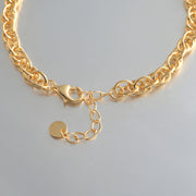 925 Sterling Silver With Gold Plated Chain Bracelet, Adjustable  Chain Bracelet, Silver Bracelet, Perfect Gift For Any Occasion