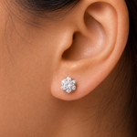 Load image into Gallery viewer, 925 Sterling Silver Cz Studs, CZ Stud Earrings For Women, Solitaire Stud Earrings, Sparkly Stud Earrings, Perfect For Any Occasion