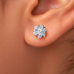 Load image into Gallery viewer, 925 Sterling Silver Cz Studs, CZ Stud Earrings For Women, Solitaire Stud Earrings, Sparkly Stud Earrings, Perfect For Any Occasion