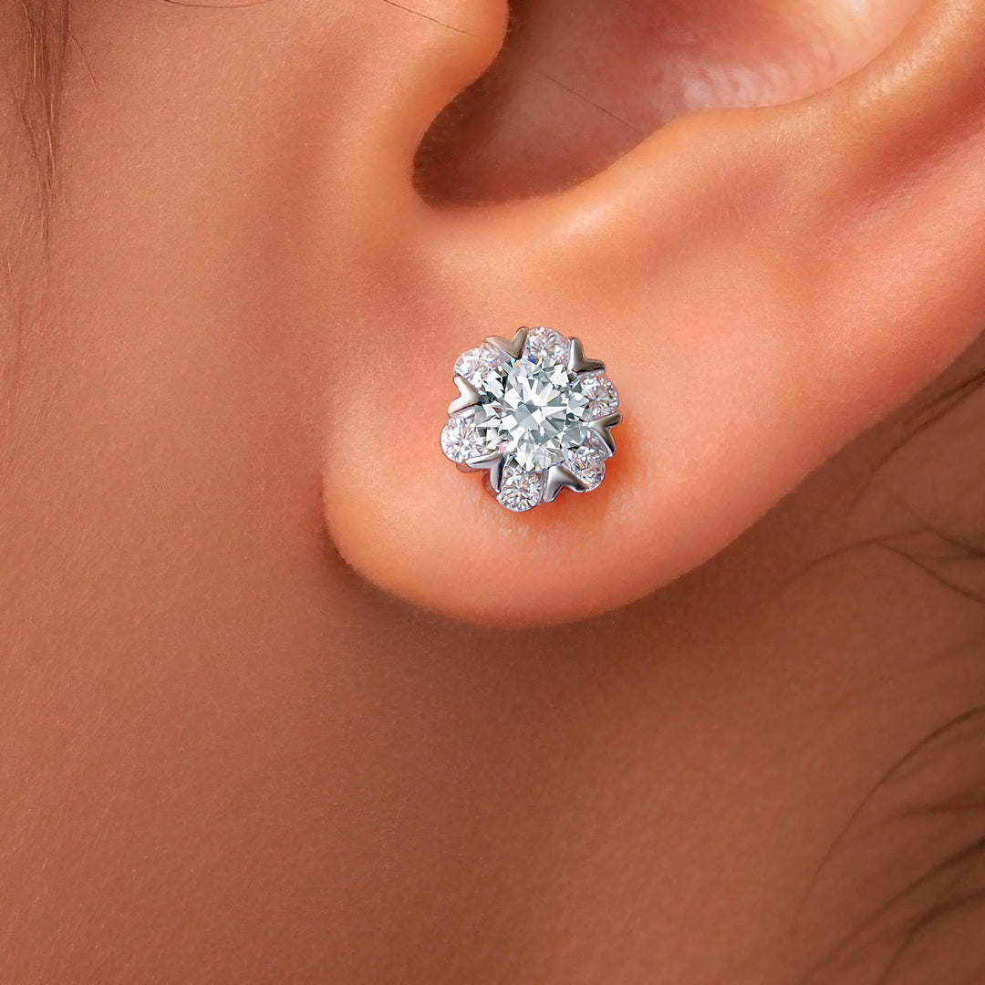 925 Sterling Silver Cz Studs, CZ Stud Earrings For Women, Solitaire Stud Earrings, Sparkly Stud Earrings, Perfect For Any Occasion