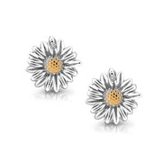 925 Sterling Silver Sunflower Studs Earring, Sunflower CZ Studs, Daisy Flower Studs, Silver Daisy Flower Charm Stud Earrings, Hypoallergenic Daisy Jewelry, Classic Flower Studs