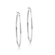 925 Sterling Silver Hoops Earrings, Round Hoop Earrings, Classic Hoop Earrings, Everyday Earrings, Latch Back Hoop Earrings