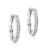 925 Sterling Silver Cz Huggies, Hoop Huggie Earrings For Girls, Silver Huggie Earrings, Huggie Earrings, Silver Earrings, Classic Huggies