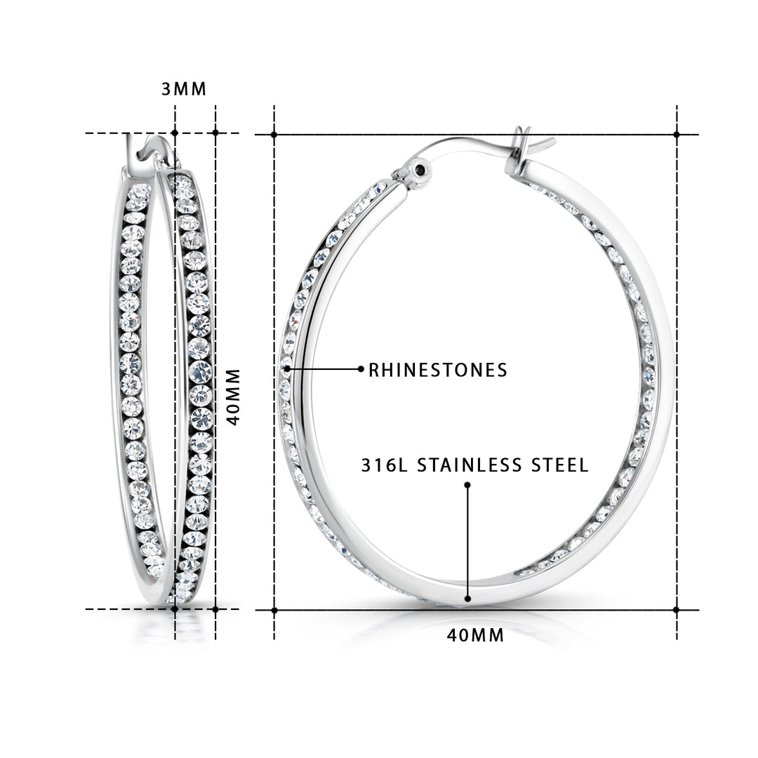 Stainless Steel Hoop Earrings