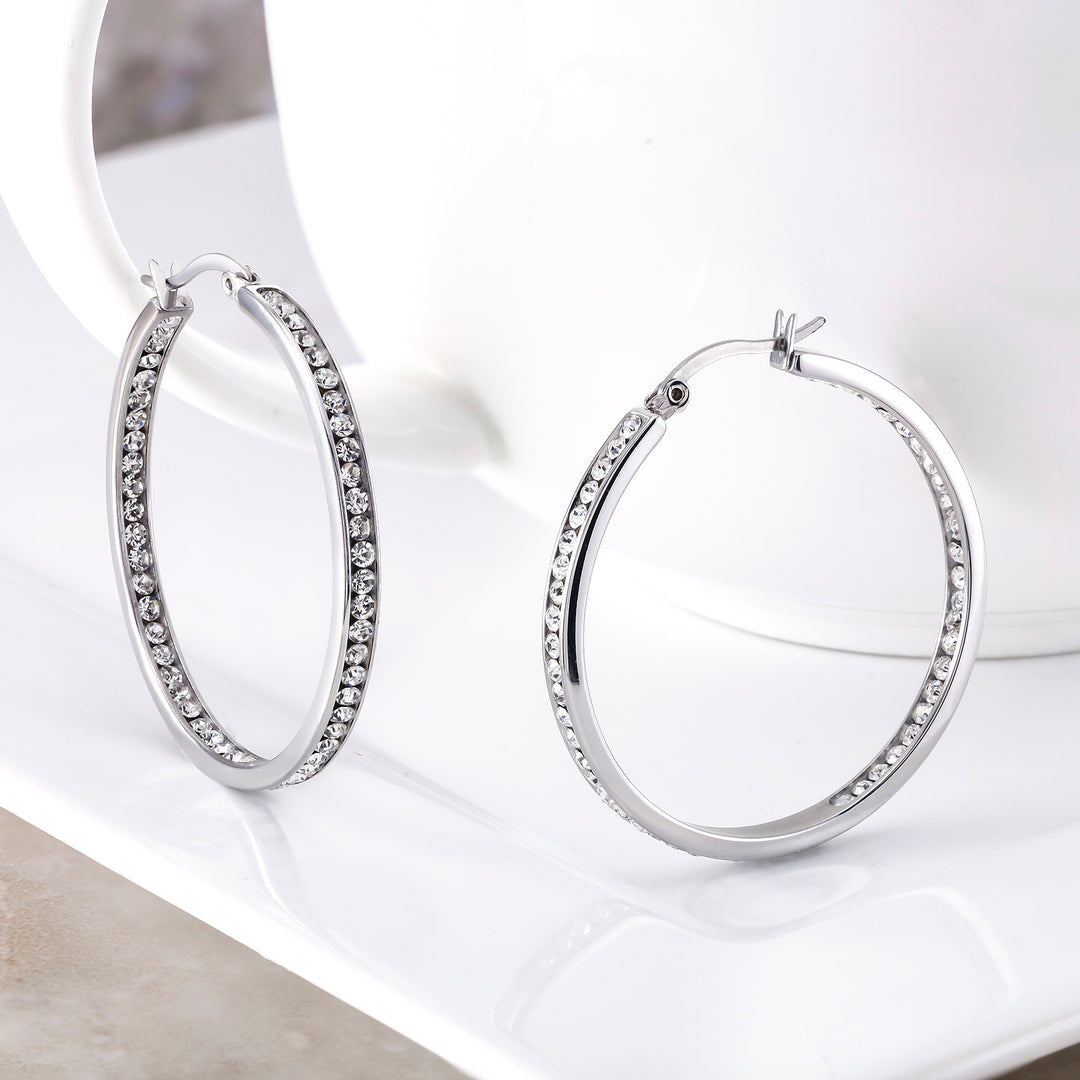Stainless Steel Hoop Earrings