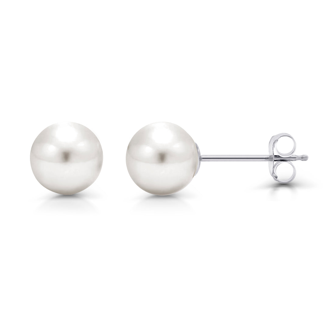 925 Silver Pearl Dangle Earrings, Silver Pearl Dangle Earrings, White Pearl Earrings, Pearl And Amethyst Drop Earrings, 2 in 1 Drop Earrings
