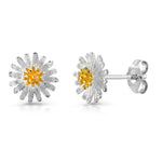 Load image into Gallery viewer, 925 Sterling Silver Flower Earrings, Daisy Studs, Flower Studs Earring, Flower Studs, Flower Studs For Gift, Daisy Flower Stud Earrings
