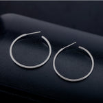 Load image into Gallery viewer, 925 Sterling Silver Hoop Earrings, Round Silver Hoops, High Quality Sterling Hoops, Classic Hoops, Everyday Hoops Earrings

