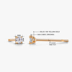 Load image into Gallery viewer, 10K Solid Gold 2MM Cartilage Studs, Gold Tragus Stud, Gold CZ Stud, Tiny Stud Earrings, CZ Earrings, Cartilage Stud, 10K Tiny Stud, 10K Gold Stud
