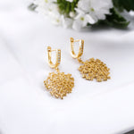 Load image into Gallery viewer, 925 Sterling Silver Olive Leaf Earrings, Olive Leaf Dangle Earrings, Olive Leaf Gold Plated Silver Earrings,  Olive Leaf Dailywear Earrings
