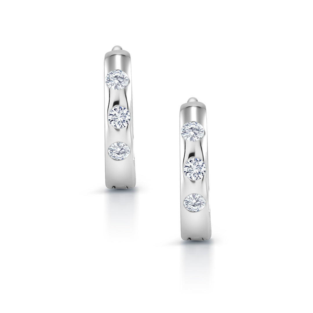 925 Sterling Silver Huggie Earrings – Elegant, Lightweight Hoops, Hypoallergenic Jewelry for Everyday Wear, Perfect huggies for Any Occasion