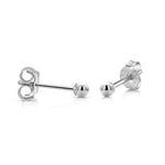 Load image into Gallery viewer, 14K Solid White Gold Classy Ball Cartilage Stud, Gold Tragus Stud, Tiny Stud Earrings, Ball Earrings, Cartilage Stud, 14K Tiny Stud, 14K Gold Stud