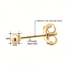 Load image into Gallery viewer, 14K Solid White Gold Classy Ball Cartilage Stud, Gold Tragus Stud, Tiny Stud Earrings, Ball Earrings, Cartilage Stud, 14K Tiny Stud, 14K Gold Stud

