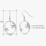 Load image into Gallery viewer, 925 Sterling Silver Cannabis Leaf Earrings, Leaf Dangle Earrings, Silver Leaf Earrings, Marijuana Dangle Earrings, fishhook Earrings, Cz Earrings, Hypoallergenic Earrings
