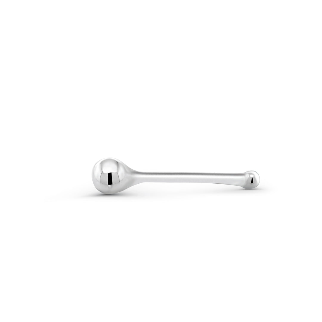 925 Sterling Silver Classy Ball Nose Stud, Nose Ball Stud, Dainty Nose Stud, Gold Tiny Nose Stud, Hypoallergenic Nose Stud