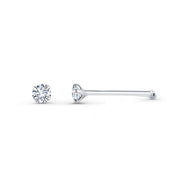 925 Silver CZ Nose Stud, CZ Nose Stud With Ball End, Silver CZ Stud, Tiny Tragus Stud Earrings, Nose Stud Jewelry, Dainty Nose Studs, Hypoallergenic Stud