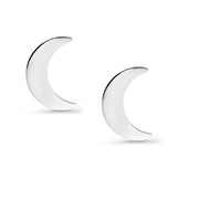 925 Sterling Silver Crescent Moon Stud Earrings for Women | Dainty Minimalist Hypoallergenic Celestial Jewelry | Cute Small Moon Studs for Girls