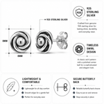 Load image into Gallery viewer, 925 Sterling Silver Love Knot Stud Earrings for Women | Classic Infinity Rose Knot Studs | Hypoallergenic Jewelry Gift for Her