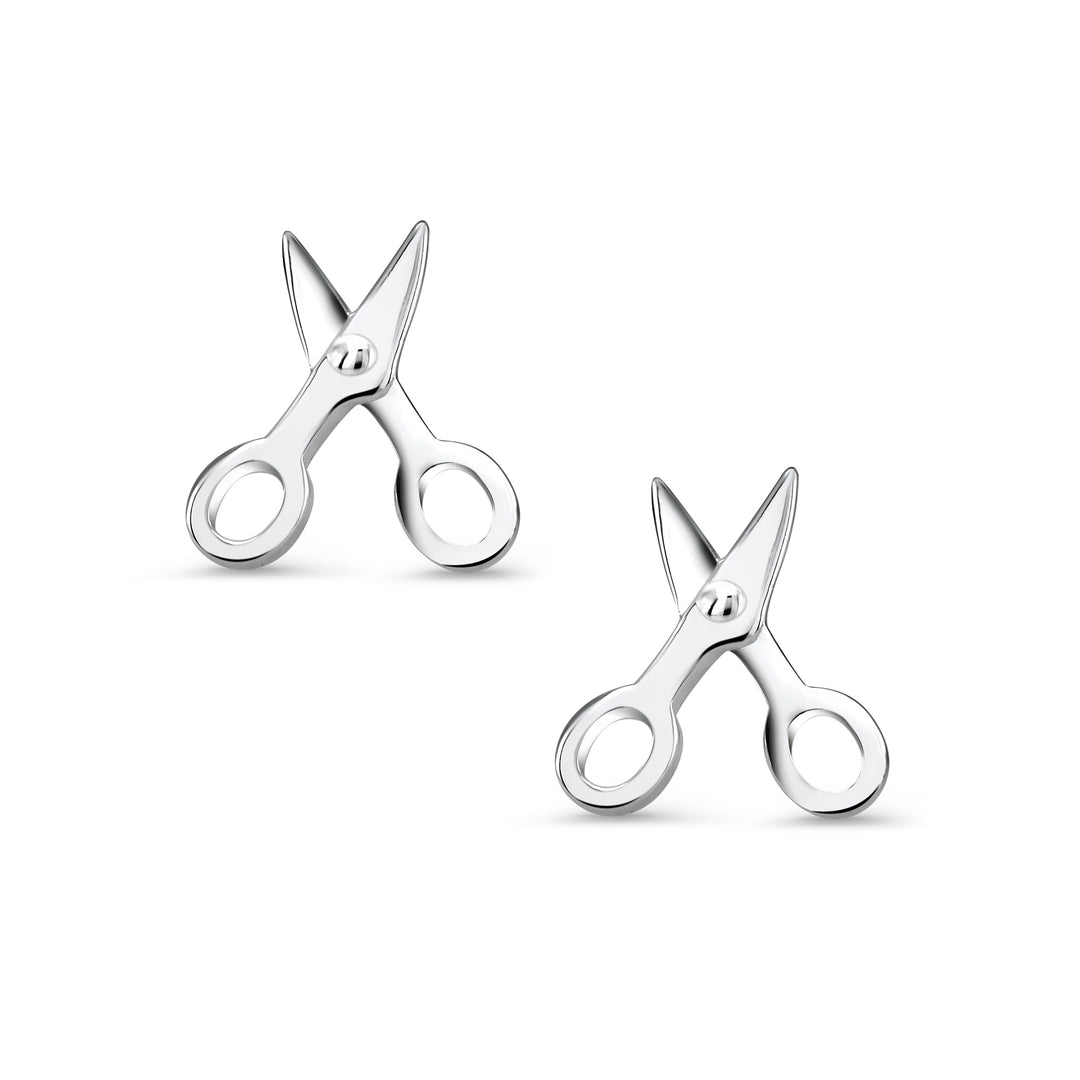 925 Sterling Silver Sterling Silver Tiny Scissors Stud Earrings,  Cute Scissors Studs, Scissors Stud Earrings, Hypoallergenic Stud Earrings, Dainty Studs