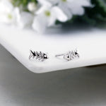 Load image into Gallery viewer, 925 Sterling Silver Fish Studs,  Sea life Jewelry, Hypoallergenic Jewelry, Friction Back Studs, Dainty Silver Stud Earrings, Tiny Fish Studs