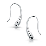 Load image into Gallery viewer, 925 Sterling Silver Tear Drop Earrings, Tear Drop Earrings, Fish Hook Earrings, Hypoallergenic Earrings, Classic Earrings
