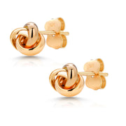 14K Yellow Gold Knot Studs, Gold Knot Studs, Knot Studs, Dainty Studs, Gold Studs,Love Knot Studs, Minimalist Stud, Push Back Studs, Tiny Studs