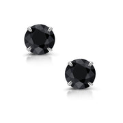 925 Sterling Silver Martini Stud Earrings, Black CZ Studs, Martini Set Push Back Studs, Dainty Martini Studs, Classic Martini studs, Hypoallergenic Studs