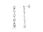 Load image into Gallery viewer, 926 Sterling Silver Dangle Earrings, 14k Gold Plated Dangle Earrings, Hammered Dangle Earrings, Leight Weight Dangle Earring, Drop Earrings
