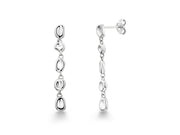 926 Sterling Silver Dangle Earrings, 14k Gold Plated Dangle Earrings, Hammered Dangle Earrings, Leight Weight Dangle Earring, Drop Earrings