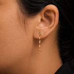 Load image into Gallery viewer, 925 Sterling Silver Dangle Earrings, 14k Gold Plated Dangle Earrings, Hammered Dangle Earrings, Dangle Earrings, Silver Earrings, Hypoallergenic Dangle Earrings