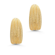 18K Gold Plated Chunky Hoop Earrings, Circle Hoop Earrings, Textured Hoop Earrings, Round Hoop Earrings, Wide Hoop Earrings