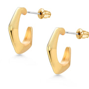 18k Gold Plated Hoop Earrings, Gold Plated Hoop Earrings, Vintage Hoop Earrings, Mini Hoop Earrings, Gold Hoop Earrings, Boho Hoop Earrings