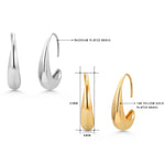 Load image into Gallery viewer, 18K Gold Plated Base Metal Curl Hoop Earrings
