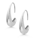 Load image into Gallery viewer, 18K Gold Plated Base Metal Curl Hoop Earrings

