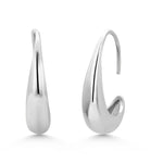 Load image into Gallery viewer, 18K Gold Plated Base Metal Curl Hoop Earrings
