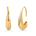 Load image into Gallery viewer, 18K Gold Plated Base Metal Curl Hoop Earrings
