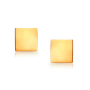 14K Yellow Gold Square Studs, Square Gold Studs, Geometric Studs, Solid Gold Studs, Dainty Square Studs