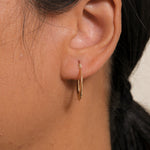 Load image into Gallery viewer, 14K Solid Yellow Gold Twisted Hoop Earrings, Graduated Twisted Hoop Earrings, Textured Hoop Earrings, Hinged Clasp Hoop Earrings, Gold Hoops
