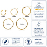 Load image into Gallery viewer, 14K Yellow Gold Shiny Tube 15mm, 20mm, 25mm, 30mm, 35mm Hoop Earrings,  Tube Hoop Earrings, Round Hoop Earrings, Gold Hoop Earrings, Hinged Clasp Hoop Earrings