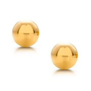 14K Yellow Gold Classy 4mm Ball Studs, Tiny Stud Earrings, Ball Earrings, Small Gold Studs, Pushback Ball Stud, Stud Earrings
