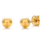 Load image into Gallery viewer, 14K Solid Yellow Gold Classy 2mm, 3mm, and 4mm Ball Studs
