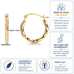 Load image into Gallery viewer, Solid 14K Yellow Gold 15mm Twisted Hoop Earrings, Circle Twisted Hoop Earrings, Gold Twisted Hoop Earrings, Hinged Clasp Hoop Earrings, Gold Hoop Earrings