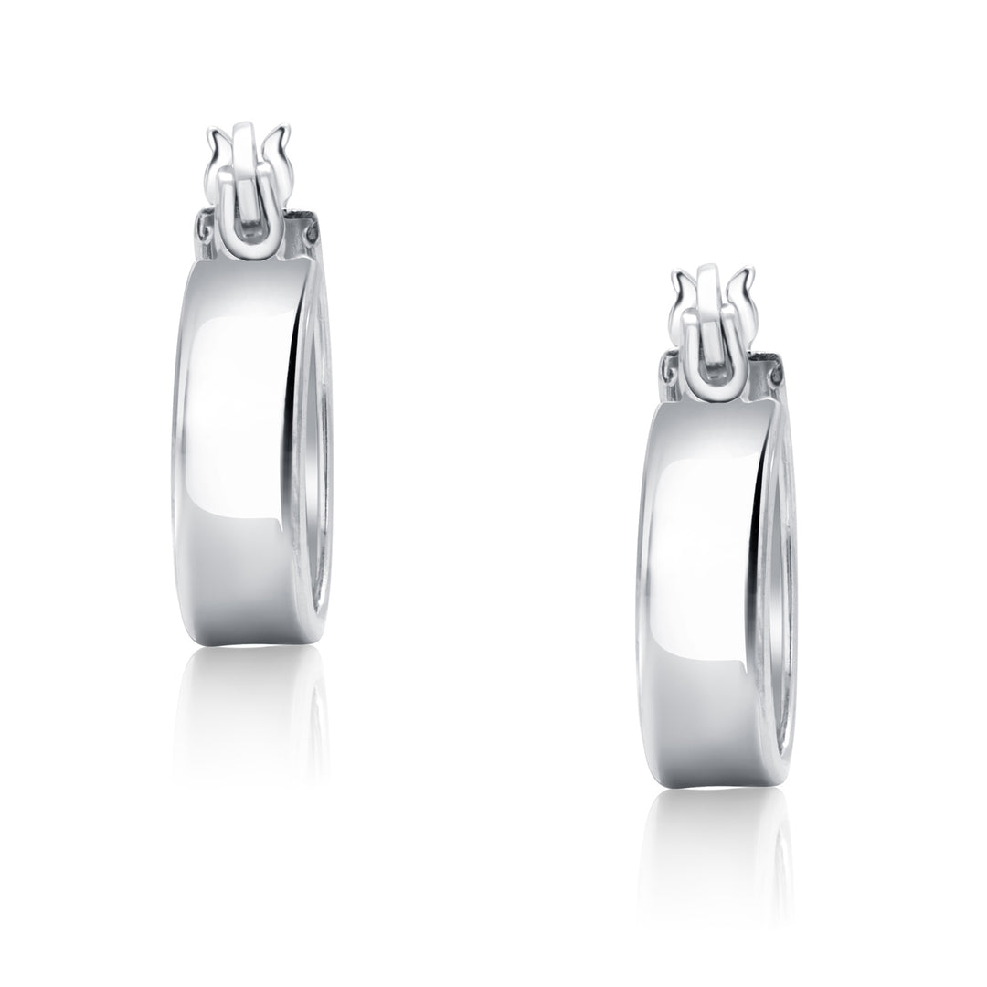 925 Sterling Silver Huggies Earrings, Lightweight Hoop Earrings, Hypoallergenic Silver Hoops, Perfect Gift for Women, Silver Huggies Earring
