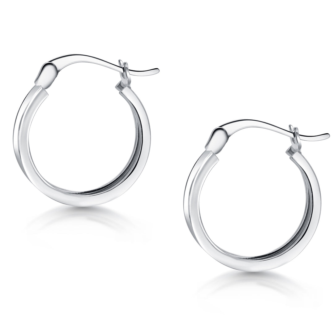 925 Sterling Silver Huggies Earrings, Lightweight Hoop Earrings, Hypoallergenic Silver Hoops, Perfect Gift for Women, Silver Huggies Earring