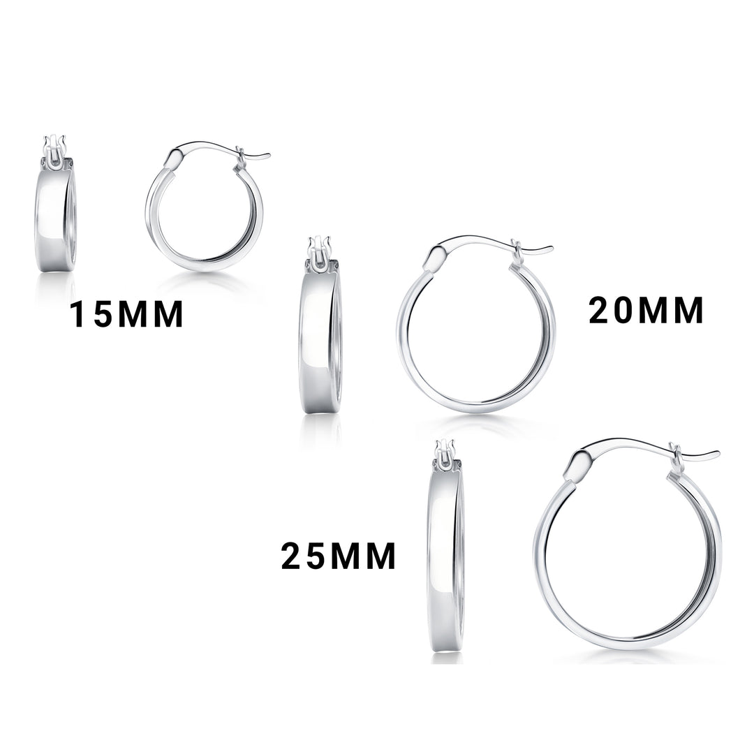 925 Sterling Silver Huggies Earrings, Lightweight Hoop Earrings, Hypoallergenic Silver Hoops, Perfect Gift for Women, Silver Huggies Earring