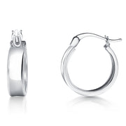 925 Sterling Silver Huggies Earrings, Lightweight Hoop Earrings, Hypoallergenic Silver Hoops, Perfect Gift for Women, Silver Huggies Earring
